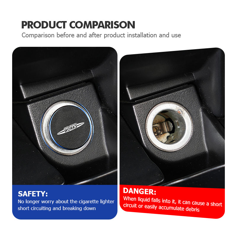 โลหะรถบุหรี่ไฟแช็กฝาครอบฝุ่นตก - Vape Decoration บทวิจารณ์และราคา