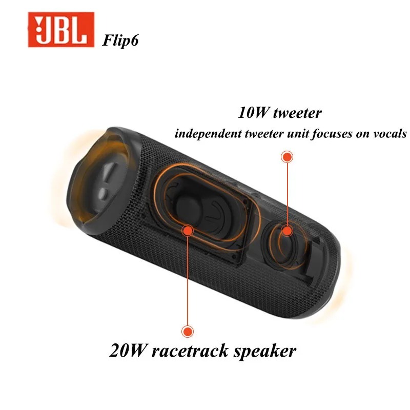JBL FLIP6 ลำโพงพกพาทนทาน มาตรฐ - Jbl Speaker Flip 6 บทวิจารณ์และราคา